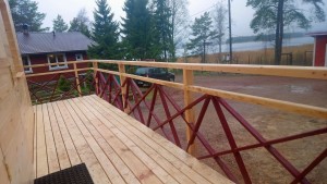 вид с террасы сауны