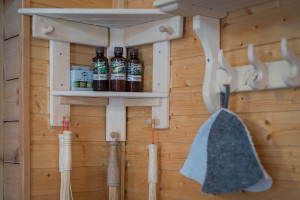 Сауна. Принадлежности.