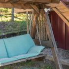 дом, вход, качели дом, вход